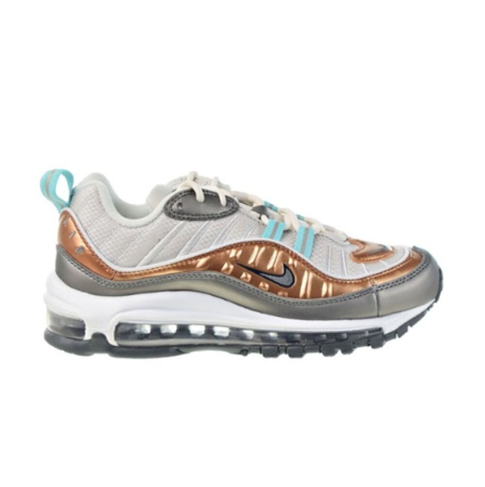 NIKE Women's Air Max 98 Metallic Bronze Sneakers Shoes Size 7.5